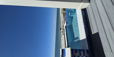 Pool and beach at Cape San Blas