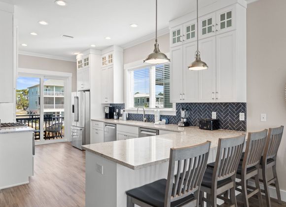 Kitchen in a vacation home on Indian Pass Florida