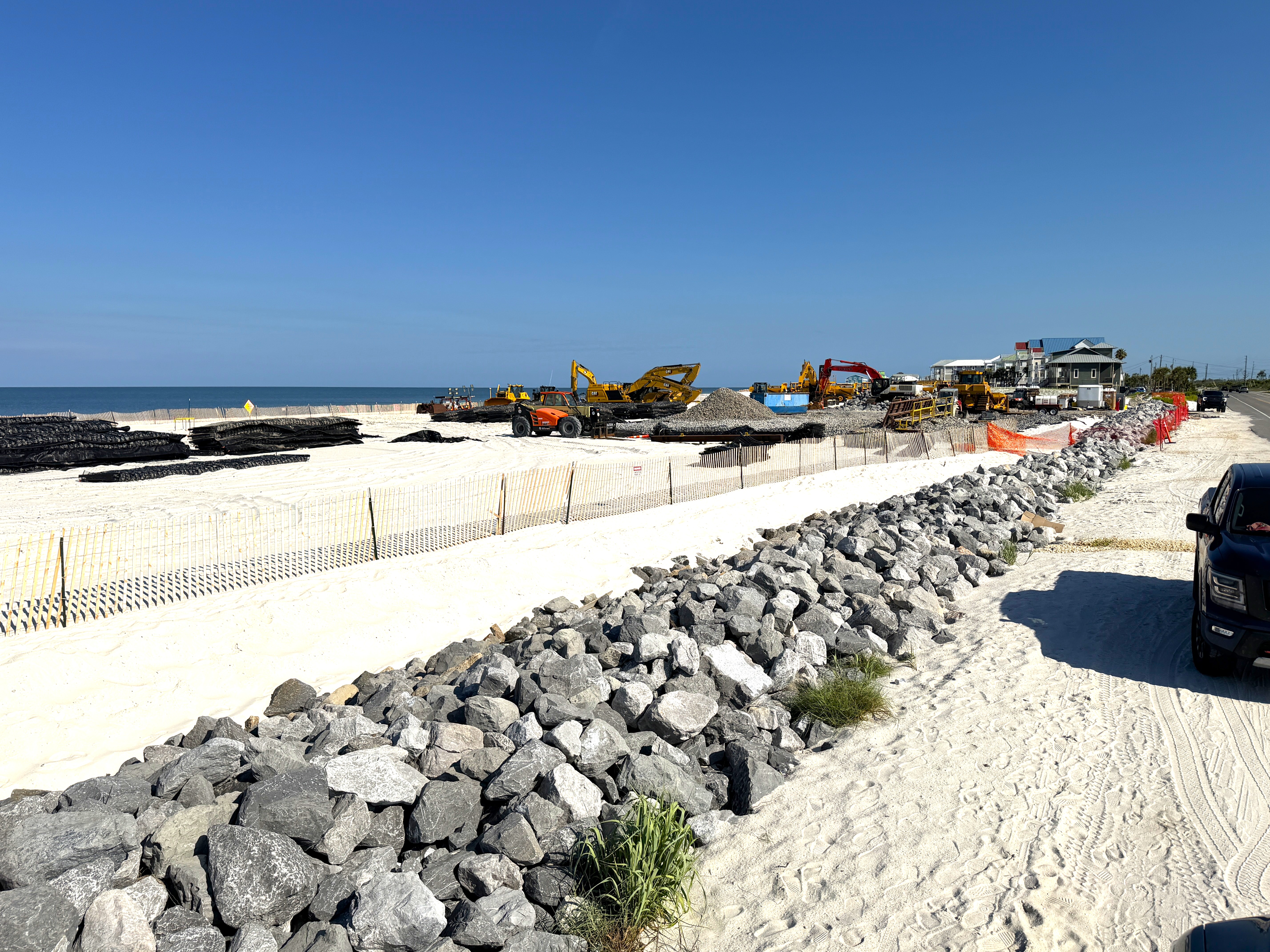 Beach renourishment project on Cape San Blas 2026